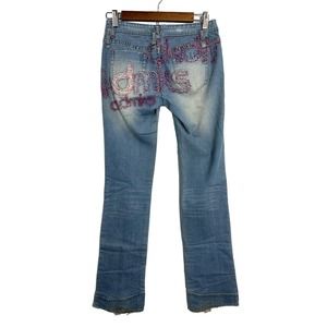 Akademiks Womens Vintage Embroidered Bootcut‎ Jeans 26